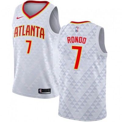 Nike Atlanta Hawks #7 Rajon Rondo White Youth NBA Swingman Association Edition Jersey